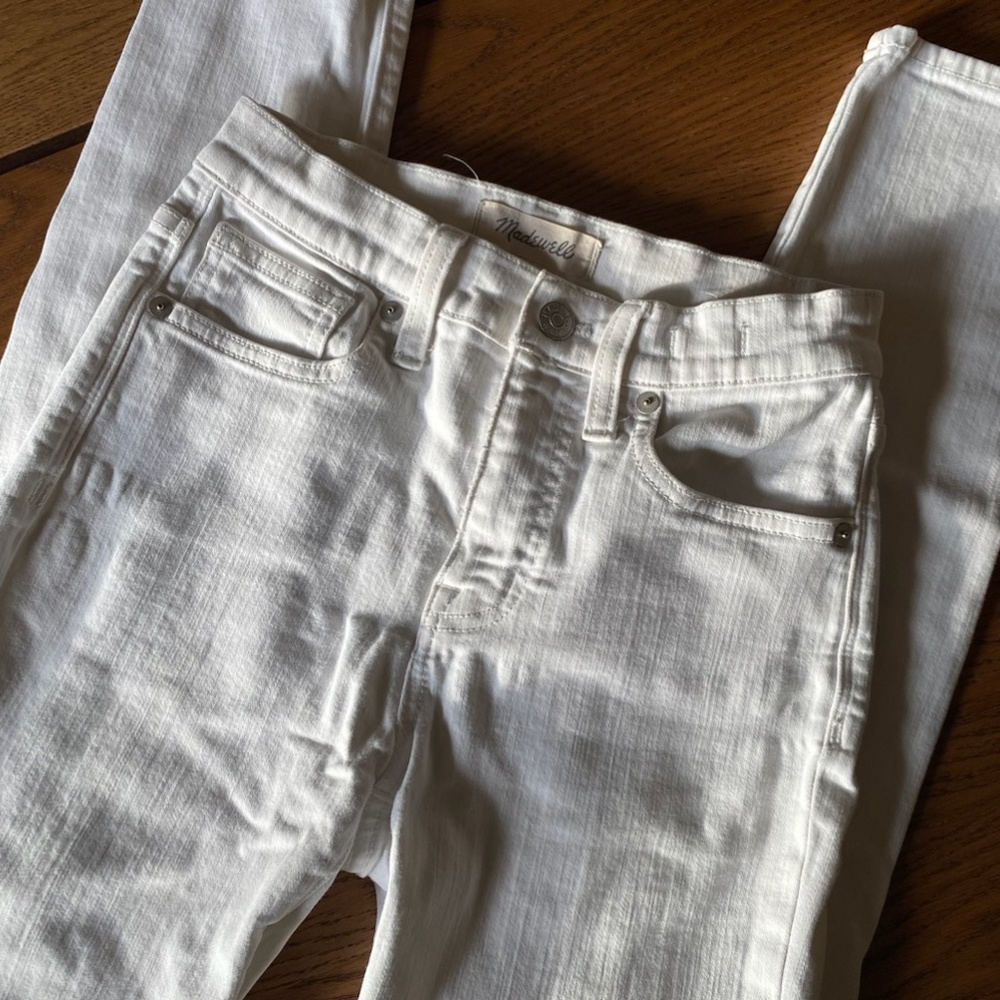 Madewell White Skinny Jeans